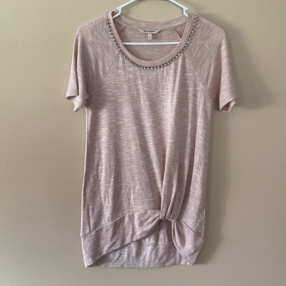 Juicy couture original tee shirt with rhine stones